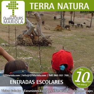entradas escolares terra natura, benidorm