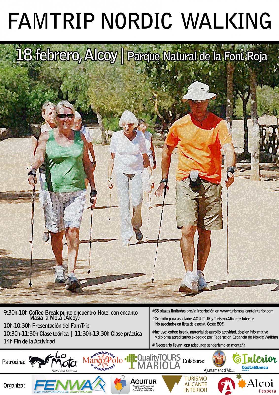 nordic walking, famtrip