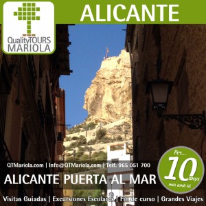 visita colegios Alicante, visita guiada alicante, cara del moro alicante, monte benacantil