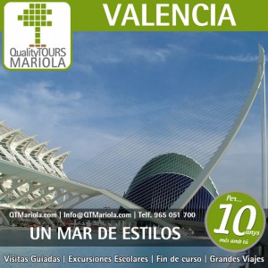 excursión escolar valencia, visita guiada valencia, ciudad de las artes y de las ciencias, visita colegios Valencia, ciudad de las artes y de las ciencias