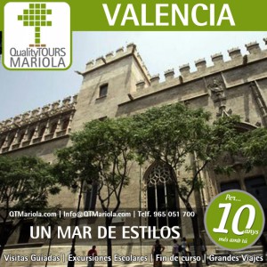 excursión escolar valencia, visita guiada valencia, ciudad de las artes y de las ciencias, visita colegios Valencia, lonja de la seda valencia