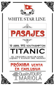 venta de pasajes para el titanic