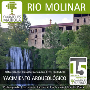 Senderismo interpretativo yacimiento arqueológico industrial río Molinar